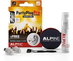 Alpine PartyPlug Pro Bouchons d'Oreille Protection Auditive à atténuation linéaire - Boules Quies pour fêtes, musique, festivals et concerts - Qualité parfaite - Hypoallergénique et Réutilisables