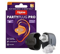 Alpine PartyPlug Pro Bouchons d'Oreilles Hi-Fi pour Concerts, Protection Auditive Professionnelle 21dB, Nouveau et Amélioré, Qualité Premium pour Festivals, Musique & Raves, 3 Tailles, Transparent