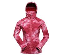 ALPINE PRO HOORA Veste softshell pour femme - Coupe-vent, imperméable et respirante - Veste mi-saison légère et fonctionnelle pour la randonnée, le cyclisme et la course à pied, rouge, L