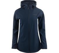 ALPINE PRO ODREGA Veste softshell pour femme - Coupe-vent, imperméable et respirante - Veste mi-saison légère et fonctionnelle pour la randonnée, le cyclisme et la course à pied, bleu foncé, S