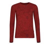 Alpine Pro Opesa T-shirt à manches longues en coton pour femme, confortable, pour les loisirs, la randonnée, le sport, l'extérieur, thermique, pour le quotidien, rouge, S