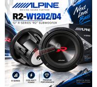 Alpine R2-W12D4 30 cm R2-Series DVC Subwoofer 2250 Watt Power 12 pouces