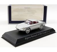 Norev - 517821 - Véhicule Miniature - Alpine - Renault a 108 Coupe 2+2-1961, Argent, Echelle 1/43