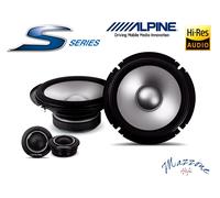 Ensemble haut-parleurs composants 2 voies Alpine S2-S65C 16,5 cm (6,5") 240 w...