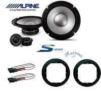 Haut-parleur 2 voies coaxiales - ALPINE - S2-S80C - 20 cm - Tweeters à dôme 2.5 cm - Boîtier pivotant