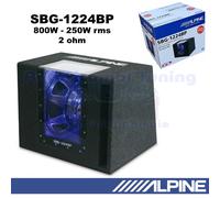 Alpine SBG-1224BP Caisson De Bass Reflex Passif 30 Cm 12'' 800W 2 Ohm
