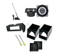 ALPINE Set 2 Haut Parleur Fiat Panda 1 > 2003 Supports 10cm + Panneau Stéréo +