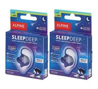 Alpine SleepDeep Bouchons d’Oreilles Pack Multi-Taille D'Oreille 2x2 pc(s)