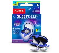 Alpine SleepDeep Bouchons d’Oreilles pour Dormir - Nouvelle Forme Ovale - Gel Anti Bruit Intégré - Confort et Atténuation au Max - Bouchons Anti Bruit avec Filtres Souples (Taille S + M/L)