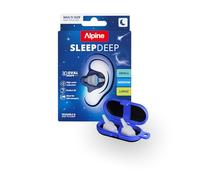 Alpine SleepDeep Bouchons d'Oreilles pour Dormir - Dormeurs sur le Côté & Ronflement - Bouchons Ultra-doux Réducteurs de Bruit - 27 dB SNR - Hypoallergéniques, Sans Silicone - 3 Paires (S, M, L)