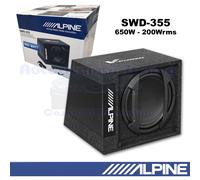 Alpine SWD-355 Subwoofer Actif Bass Reflex 32 cm (15") 650W Noir 1 Boîtier
