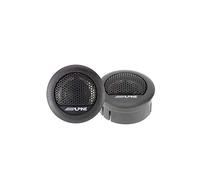 Alpine Enceintes de voiture SXE-1006TW – Paire de tweeters néodyme 280 W – Noir/Argent
