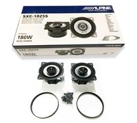 ALPINE SXE-1025S Kit Enceintes Coaxiales 2 Voies 100 mm 180W Noir