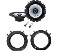 ALPINE SXE-1725S Kit de 2 enceintes avant de 16,5 cm pour Peugeot Expert à partir de 2007, Fiat Scudo 2007-2016, Citroën Jumper à partir de 2007 + 2 supports + 2 connecteurs