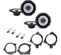 ALPINE SXE-1725S Kit de 4 enceintes avant/arrière de 16,5 cm pour Peugeot 207 + 4 supports + 4 connecteurs