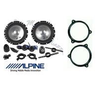 Alpine SXE-1750S Set 4 Haut Parleur pour Smart For Two 3 (W453) 14> Fit Brkt Ant