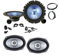 ALPINE SXE-17CS SXE-6925S KIT 6 boîtiers MINI COOPER ONE R50-R53 AVANT ET ARRIÈRE AVEC SUPPORTS