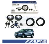 ALPINE SXE1750S 165Mm Haut-Parleurs Avant Pour SUZUKI GRAND VITARA II