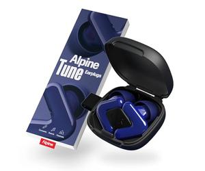 Alpine Tune Bouchons d'Oreilles Pour Concerts & Musique, Protection Auditive 19dB Certifiée, Réduction Du Bruit, Haute Fidélité, Boules Quies, 4 Tailles, Pour Festivals, Musiciens & Clubs, Bleu Marine