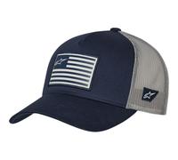 Alpinestars 1211-81013-7011-OS Casquette Snapback Drapeau OSFM Bleu