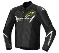 Alpinestars 3103625-125-52 Faster V3 Airflow Cuir Veste 42 Noir/ Blanc/ Ye