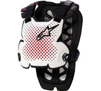 Alpinestars A-1, protection de la poitrine Niveau 1 M/L Blanc/Noir/Rouge Blanc/Noir/Rouge