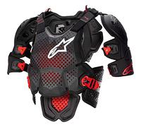 Alpinestars A-10 V2 Protecteur thoracique, noir-rouge, taille XL 2XL pour homme