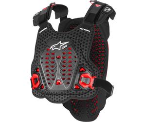 Alpinestars A-5 Plasma Armure de poitrine, noir/rouge, Taille M/L