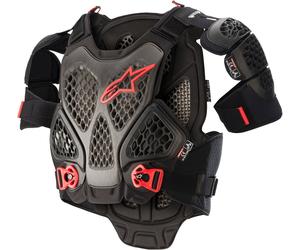 Alpinestars A-6 Protecteur thoracique, noir/rouge, Taille M/L
