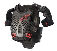 Alpinestars A-6, gilet de protection XL/XXL Noir/Gris Foncé/Rouge Noir/Gris Foncé/Rouge