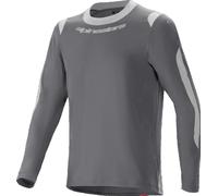 Alpinestars A-Dura Dri Wool Maillot de vélo à manches longues, Gris foncé, Taille S
