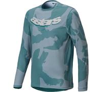 Alpinestars A-Dura Hollow Camo Maillot de vélo, vert, taille XL pour homme