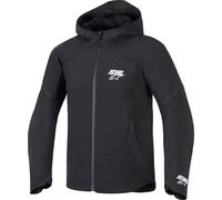 Alpinestars Aeroshel Veste textile de moto imperméable, noir, Taille XL
