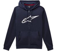 Sweat à Capuche Zippé Alpinestars Agele Zip V3 Bleu marine/BlancXL Bleu marine,Blanc