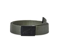 Alpinestars Ageless Web Belt, Vert Militaire/Noir, Os, Unisexe-Adulte