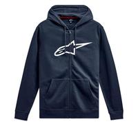 Sweat à Capuche Zippé Alpinestars Agele Zip V3 Bleu marine/BlancXXL Bleu marine,Blanc