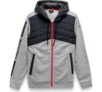 Alpinestars Alltime Hybrid, Sweat à capuche zippé XL Gris/Noir Gris/Noir