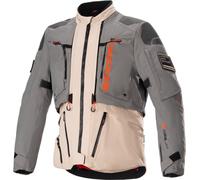 Alpinestars AMT-10 R Drystar® XF Veste textile de moto imperméable, gris-beige, taille 4XL pour homme