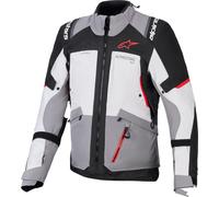 Alpinestars Veste textile moto Andes V4 Drystar - Imperméable Gris/Rouge Taille L Homme