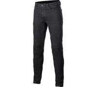 Alpinestars Argon Slim Fit Denim Pantalon textile moto, noir, taille 28 pour homme