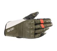 Alpinestars AS-DSL Kei Gants de moto, noir-blanc-vert, taille 2XL