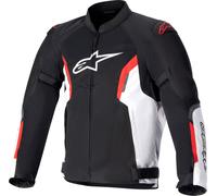Alpinestars AST-1 V2 Air Veste textile moto, noir-blanc-rouge, taille L pour homme