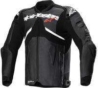 Alpinestars Atem V5 veste en cuir de moto perforée, noir-blanc, taille 60 pour homme