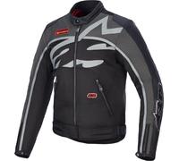 Alpinestars Axton veste textile de moto hydrofuge, noir-gris-rouge, taille 3XL pour homme