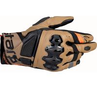 Alpinestars Gants moto Belize V3 Drystar – Noir / Gobi Brown / Sable