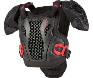 Alpinestars Bionic Action Armure de poitrine pour les jeunes, noir/rouge, Taille S/M