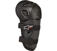 Alpinestars Bionic Action Kickstart Protektors de genoux pour enfants, noir/rouge, Taille unique