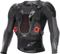 Alpinestars Bionic Plus V2 Veste protectrice, noir-rouge, taille S pour homme