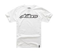 Alpinestars Blaze Classic T-Shirt Manches Courtes Homme Blanc/Noir FR : 2XL (Taille Fabricant : 2XL)