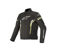 Alpinestars T-SP-1 Veste textile de moto imperméable, noir-blanc-jaune, taille M pour homme